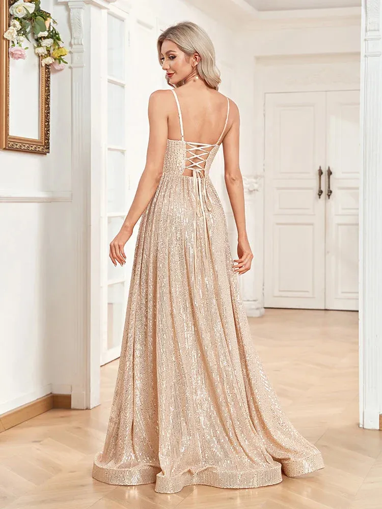 Sequin Gown for High-End Events - Prom Dress