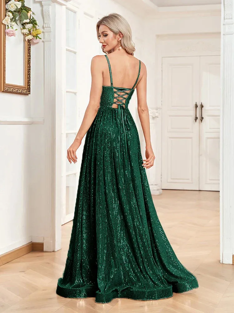 Sequin Gown for High-End Events - Prom Dress