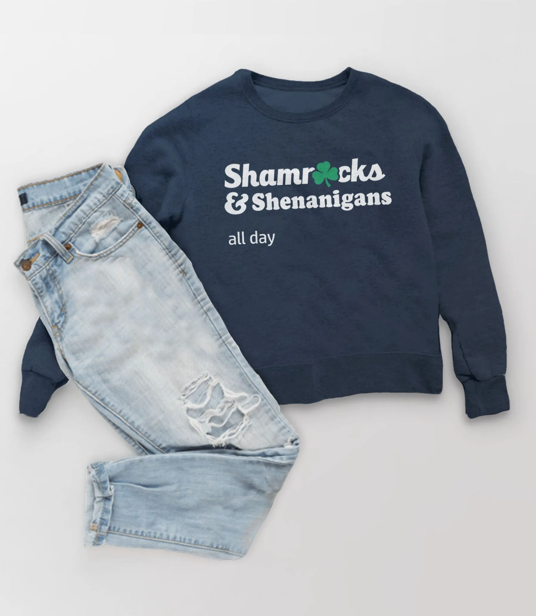 Shamrocks and Shenanigans Sweater or Hoodie | St Pattys Day Sweatshirt