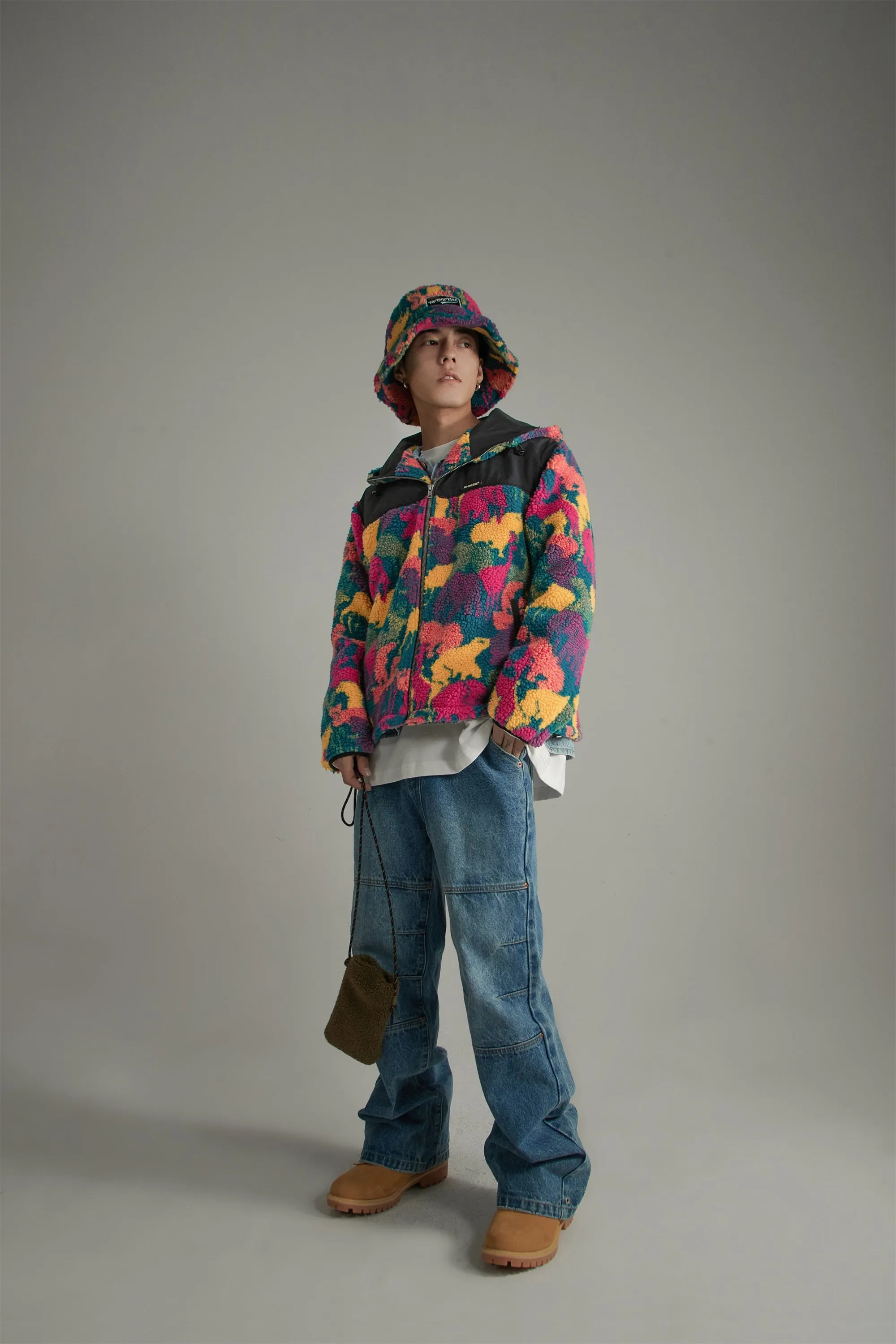 Shining Fleece Oversize Jacket