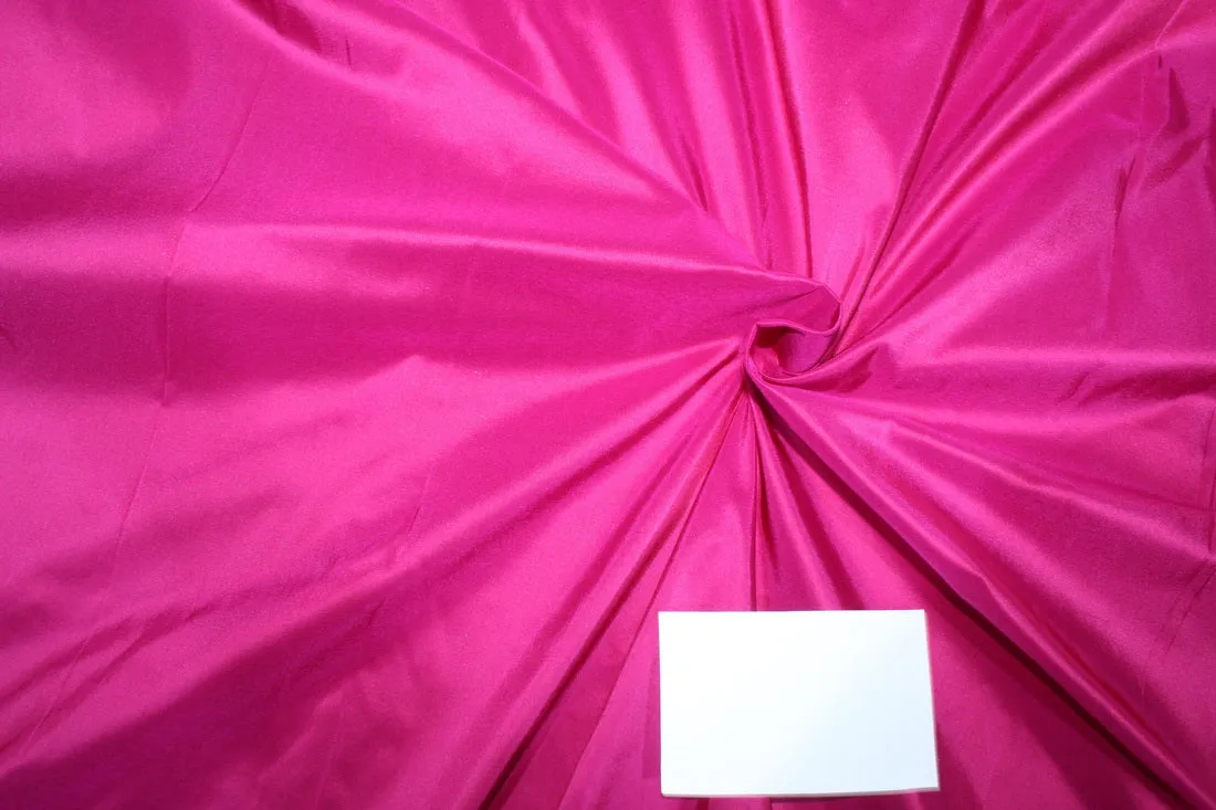 Silk taffeta fabric HOTTEST PINK 54&quot; 40MM TAF299