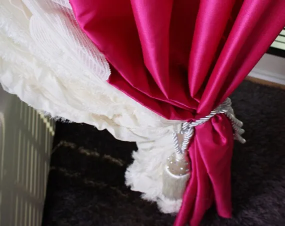 Silk taffeta fabric HOTTEST PINK 54&quot; 40MM TAF299