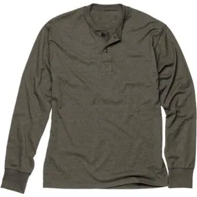 Sovereign USA 100% Cotton Long Sleeve Henley Tee Closeout