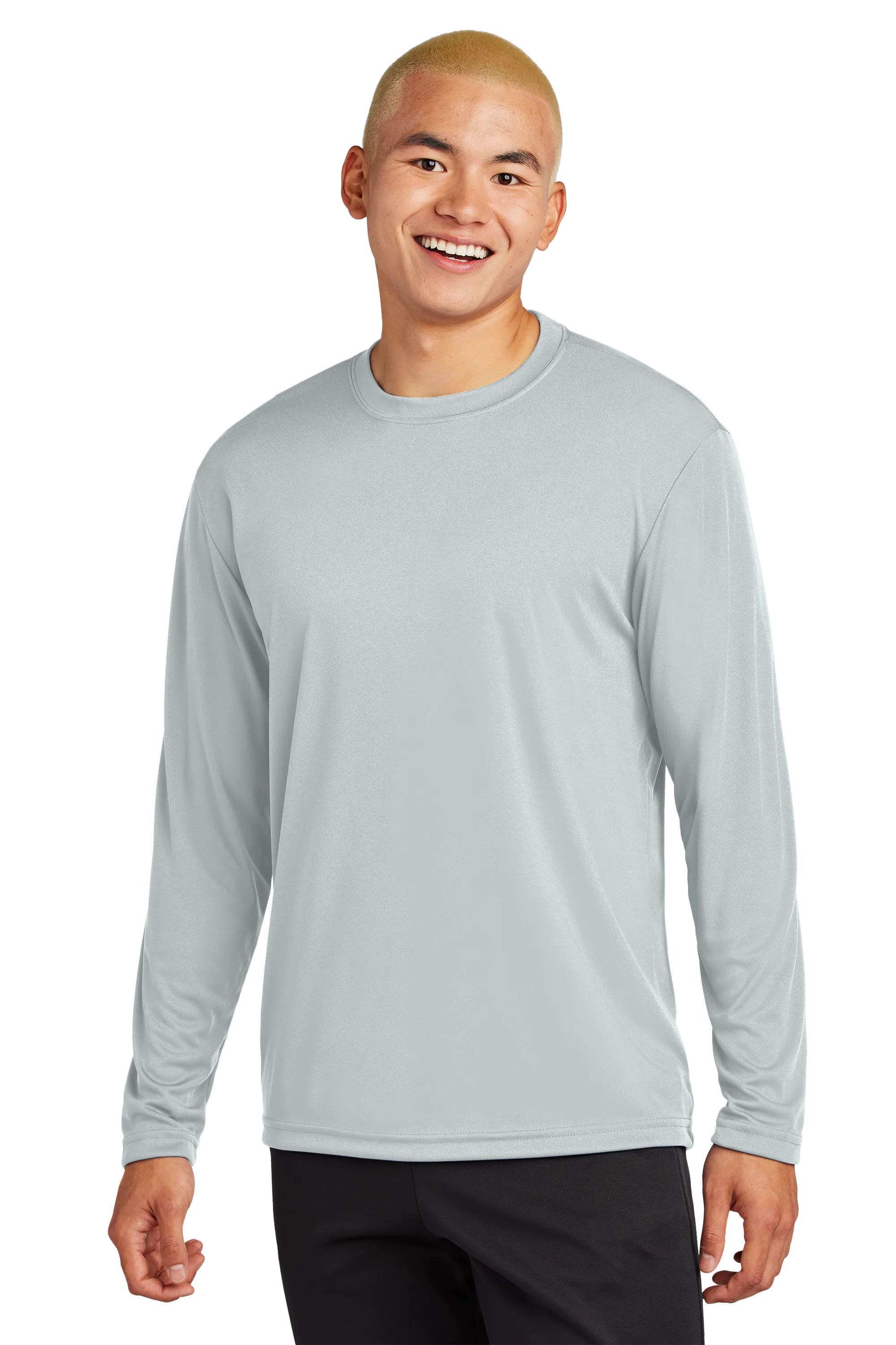 Sport-Tek® Long Sleeve PosiCharge® Competitor™ Tee - Silver