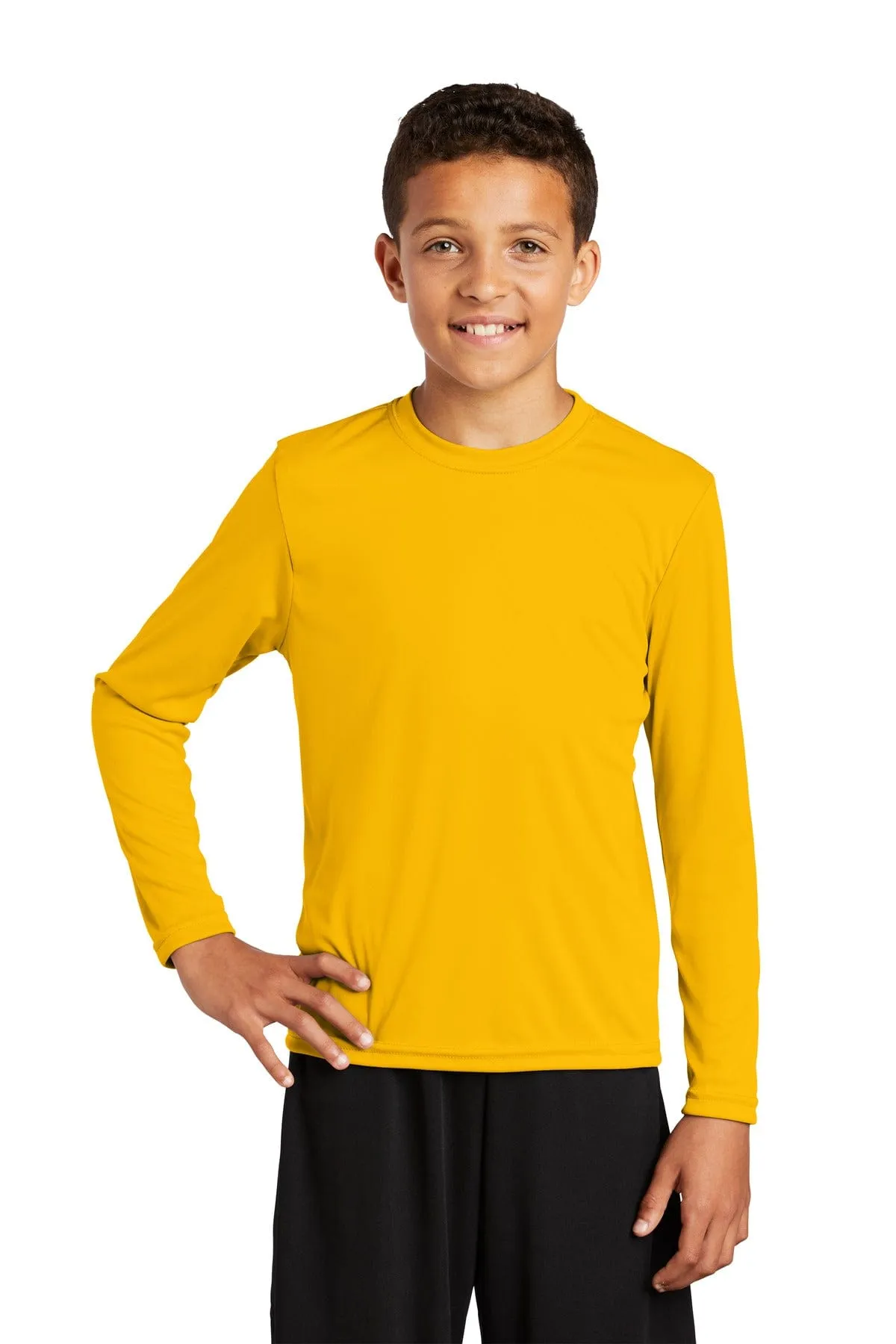 Sport-Tek YST350LS: Youth Long Sleeve PosiCharge Competitor Tee