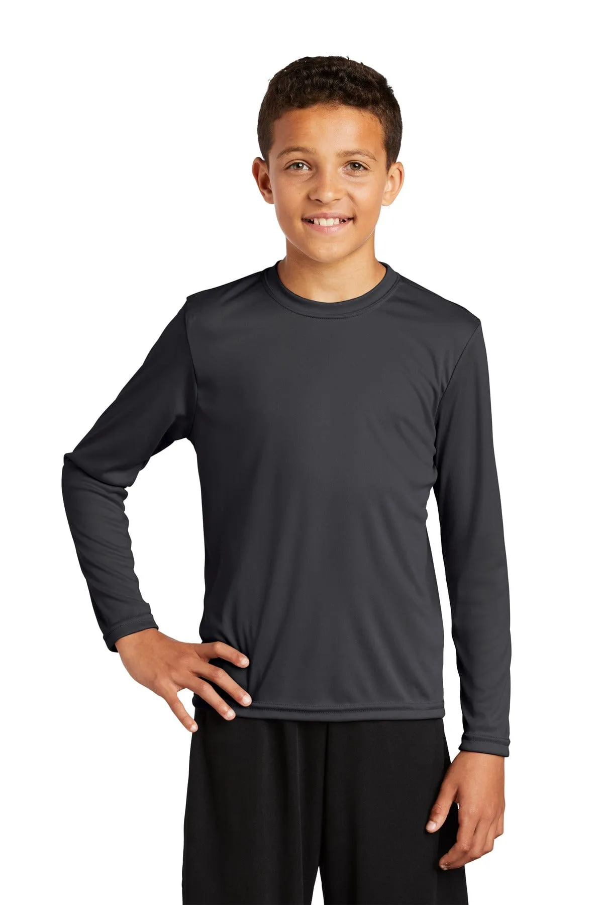 Sport-Tek YST350LS: Youth Long Sleeve PosiCharge Competitor Tee