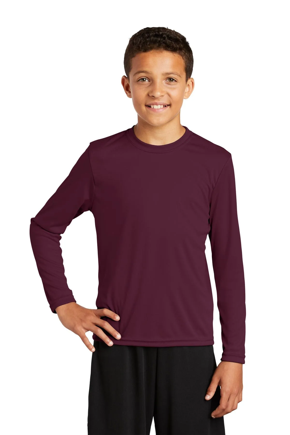 Sport-Tek YST350LS: Youth Long Sleeve PosiCharge Competitor Tee