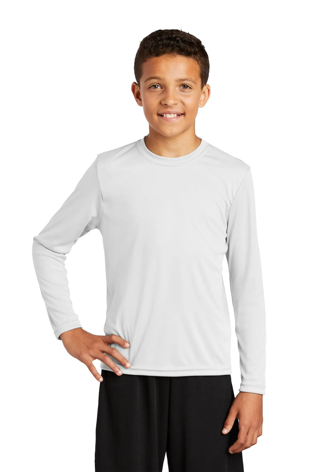 Sport-Tek YST350LS: Youth Long Sleeve PosiCharge Competitor Tee