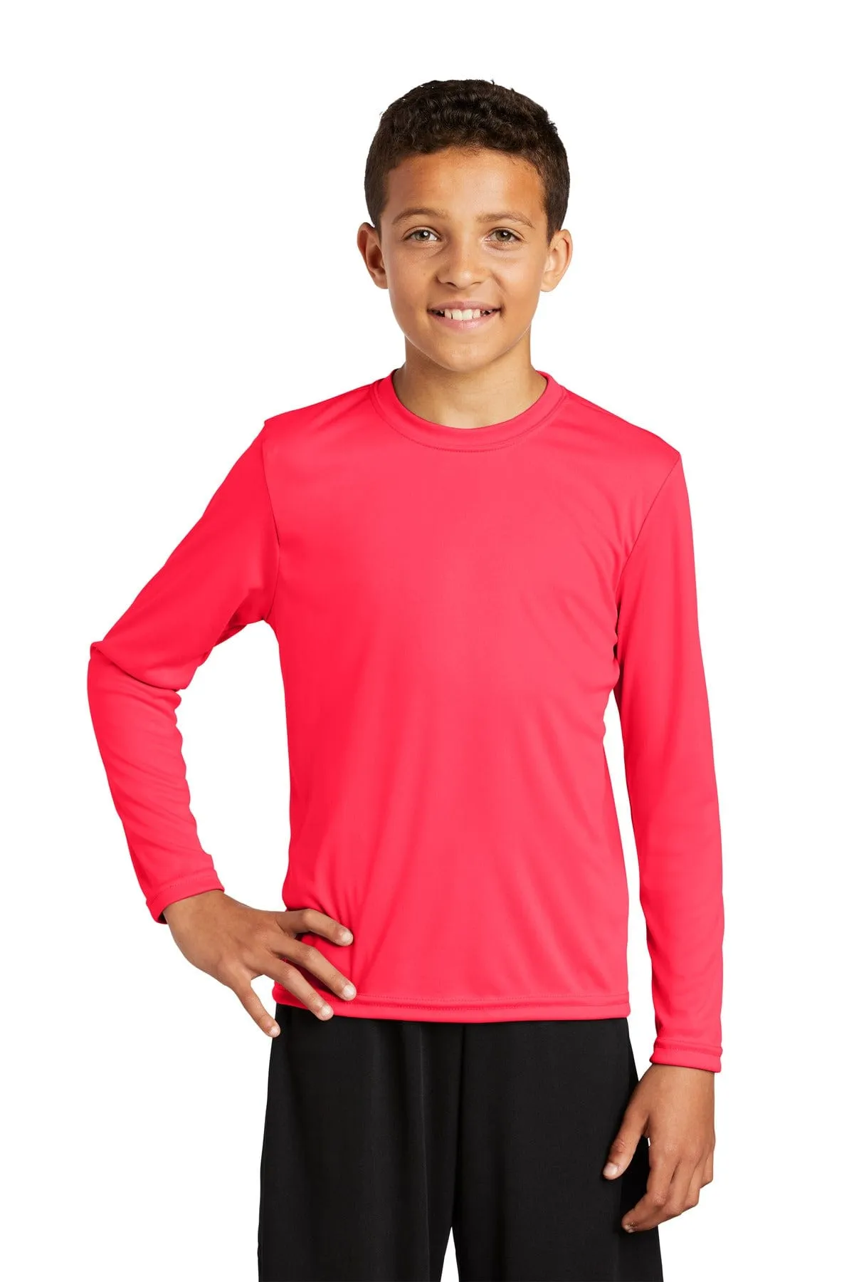 Sport-Tek YST350LS: Youth Long Sleeve PosiCharge Competitor Tee