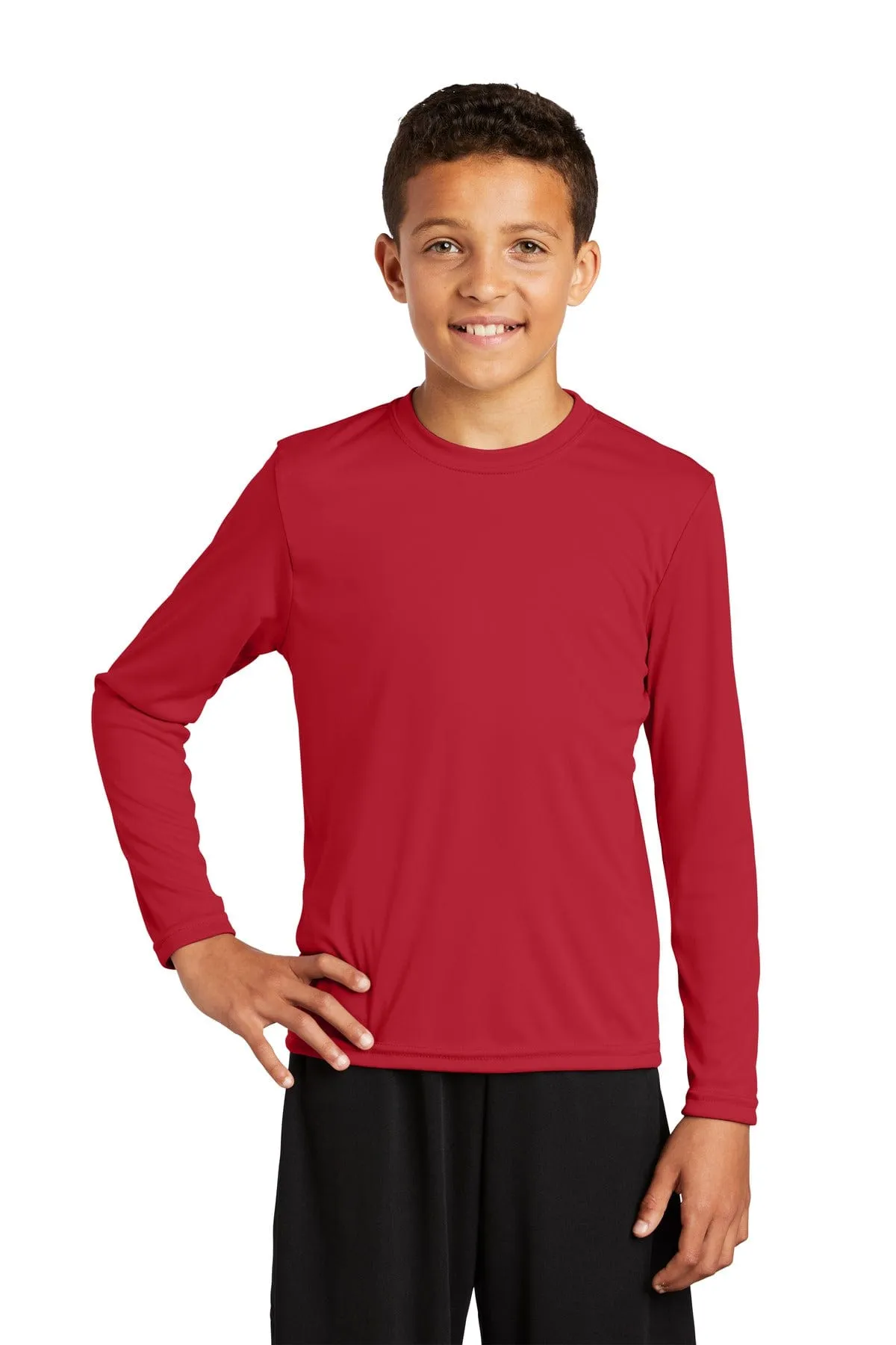 Sport-Tek YST350LS: Youth Long Sleeve PosiCharge Competitor Tee