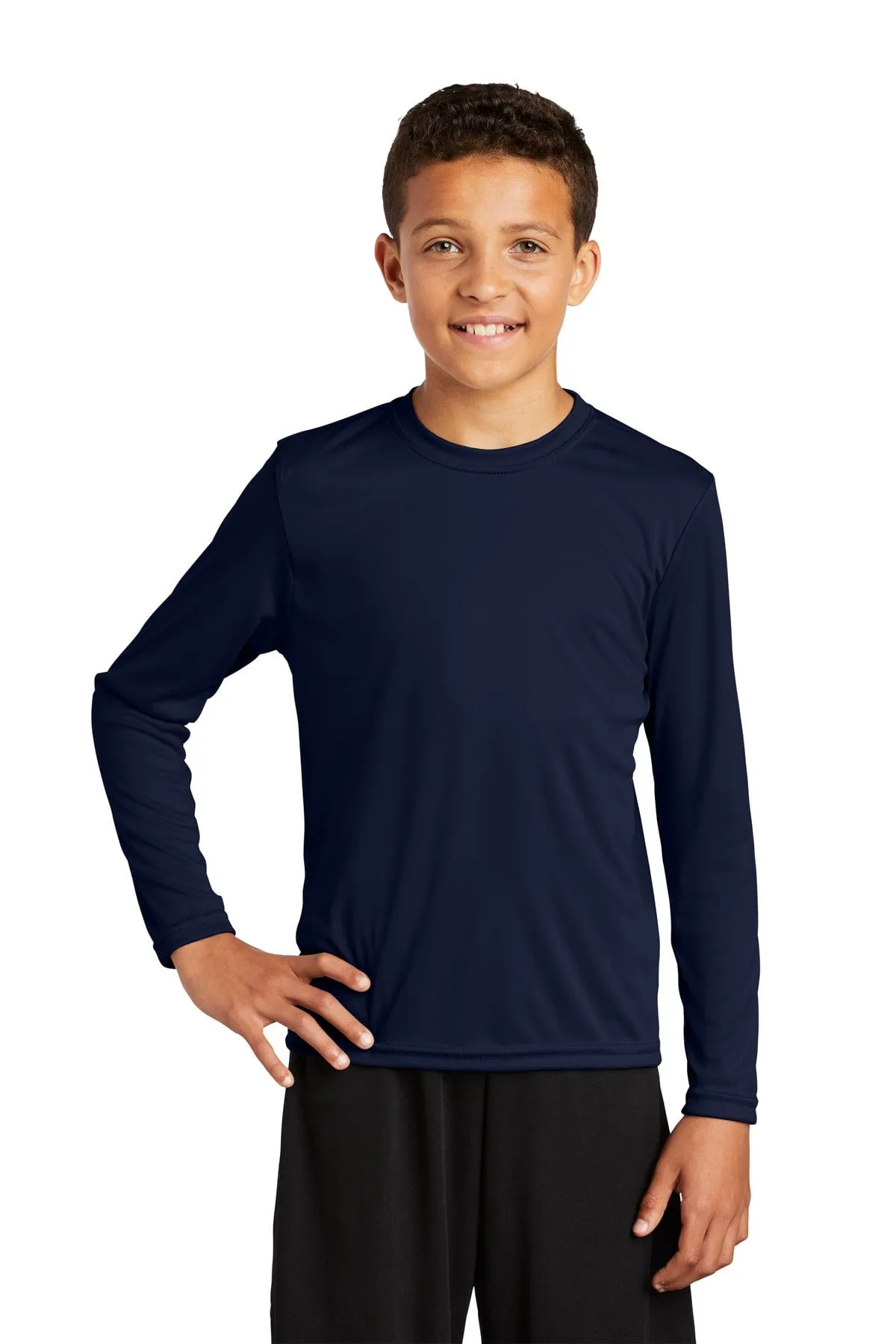 Sport-Tek YST350LS: Youth Long Sleeve PosiCharge Competitor Tee