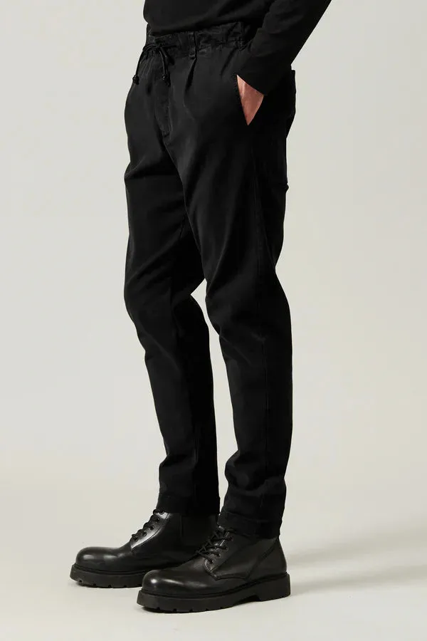 Stretch jogging pant loose-fit - BLACK