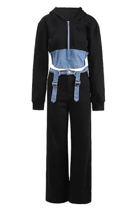 ‘Tana Denim’ Jogging Suit Set