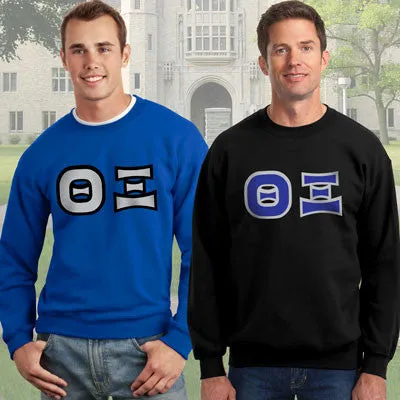 Theta Xi 9oz Crewneck Sweatshirt, 2-Pack Bundle Deal - G500 - TWILL