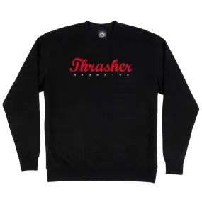 Thrasher Script Cerw Neck - Black