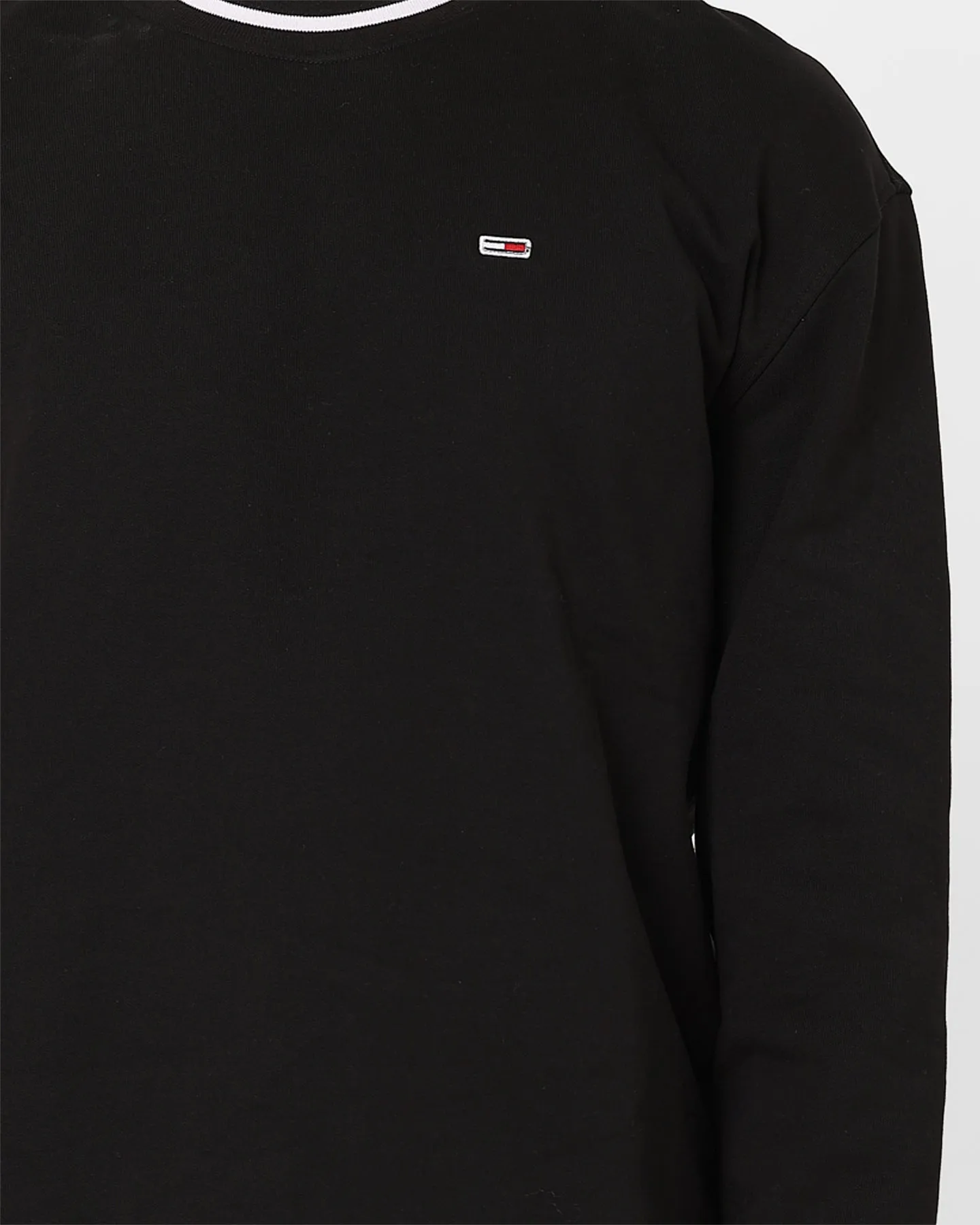 Tommy Jeans Relaxed Modern Prep Crewneck Black