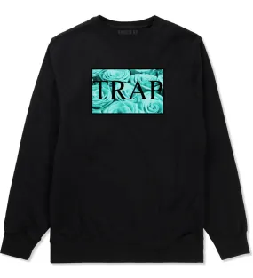 Trap Floral Pattern Boys Kids Crewneck Sweatshirt