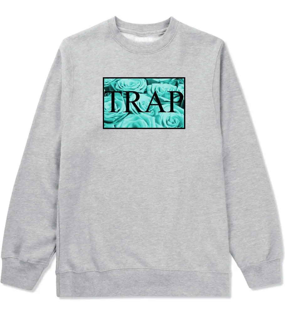 Trap Floral Pattern Boys Kids Crewneck Sweatshirt