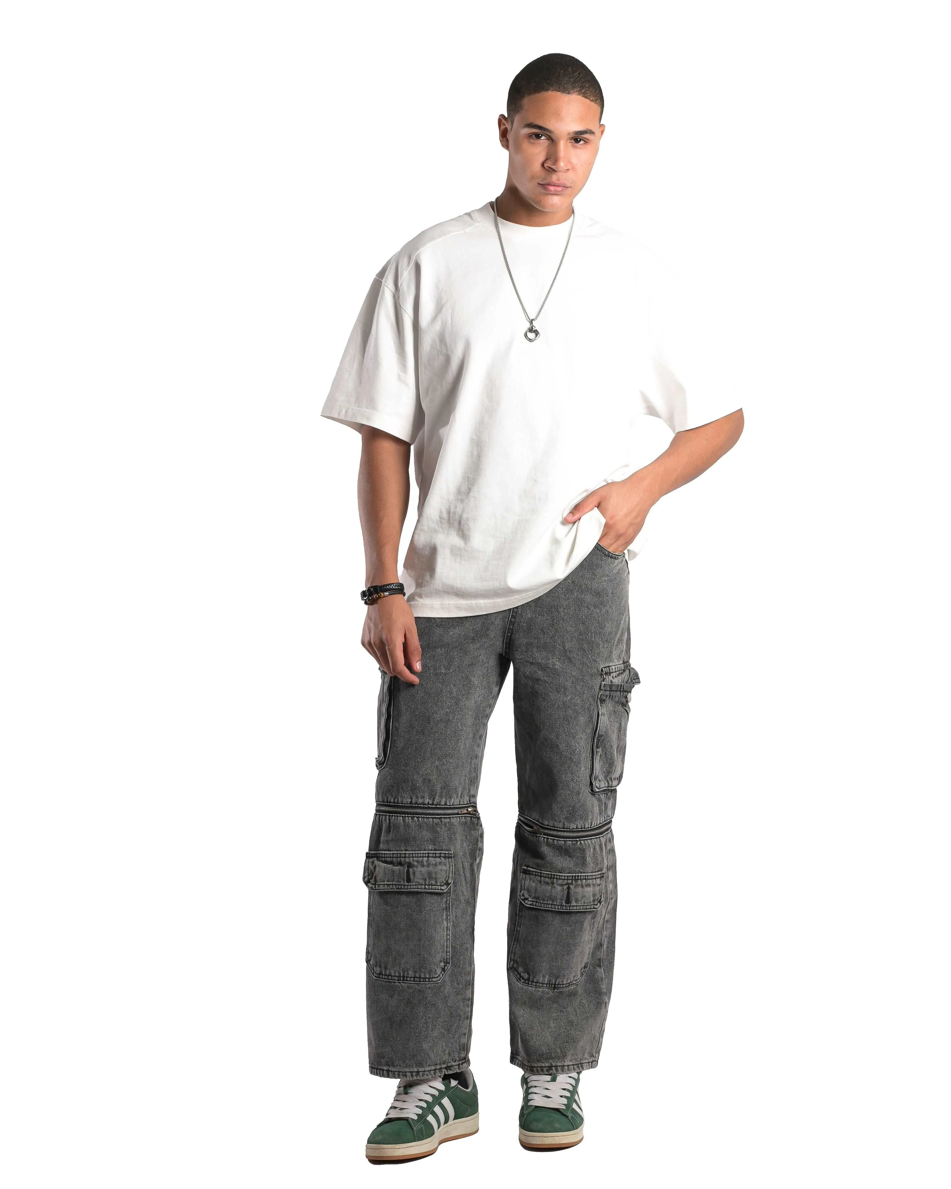 Versatile Detach-Zip Cargo Jeans