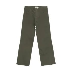 Wide Leg Jeans - Olive